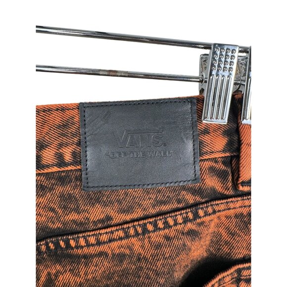 Vans Covina 5-Pocket Baggy Denim Pant High-Rise Straight Leg Scarlet Ibis Sz 30 - Picture 9 of 12